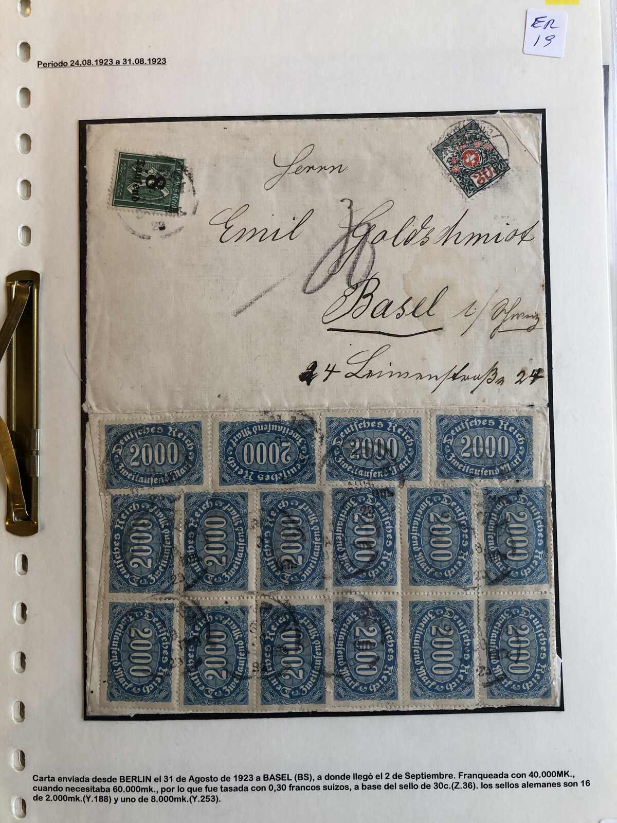 Image 1 for lot number 365 for Postiljonen 246. Int. Briefmarken Auktion