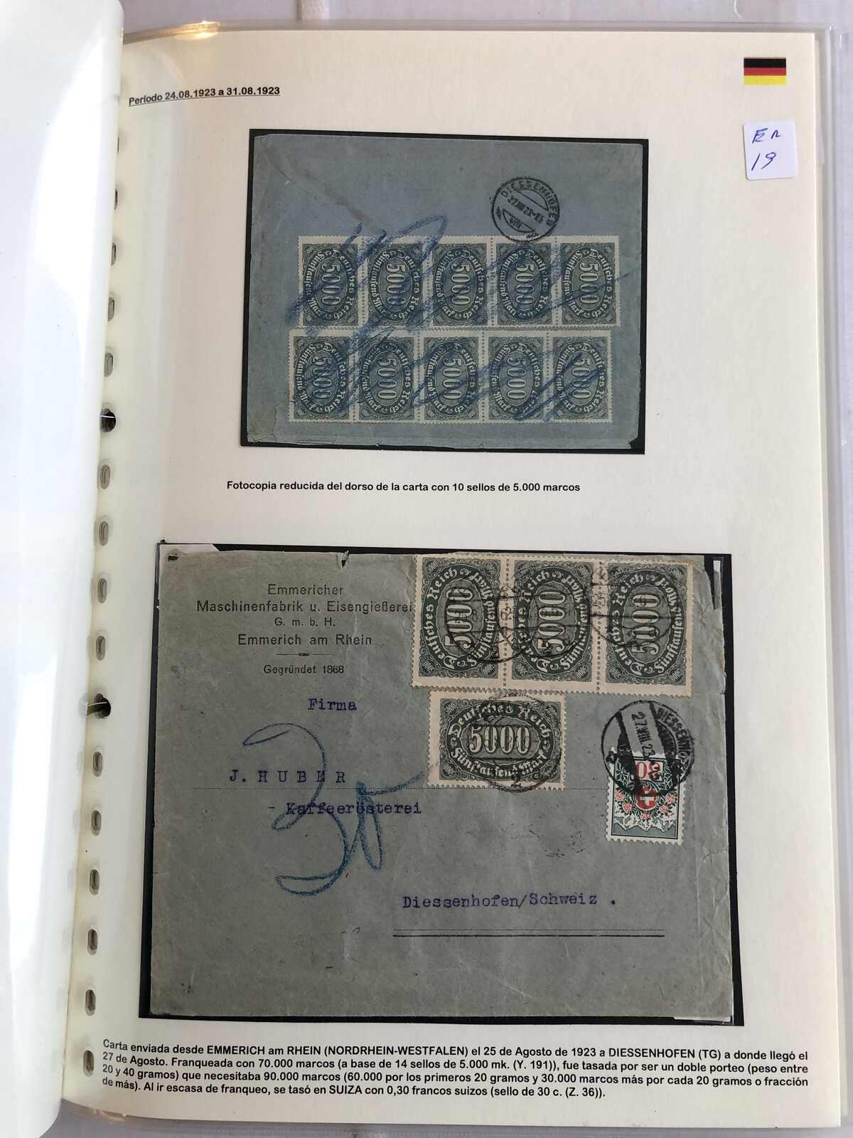 Image 7 for lot number 365 for Postiljonen 246. Int. Briefmarken Auktion