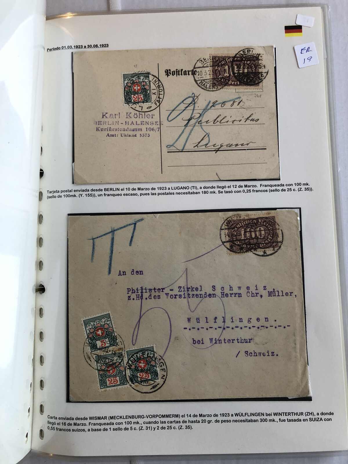 Image 8 for lot number 365 for Postiljonen 246. Int. Briefmarken Auktion