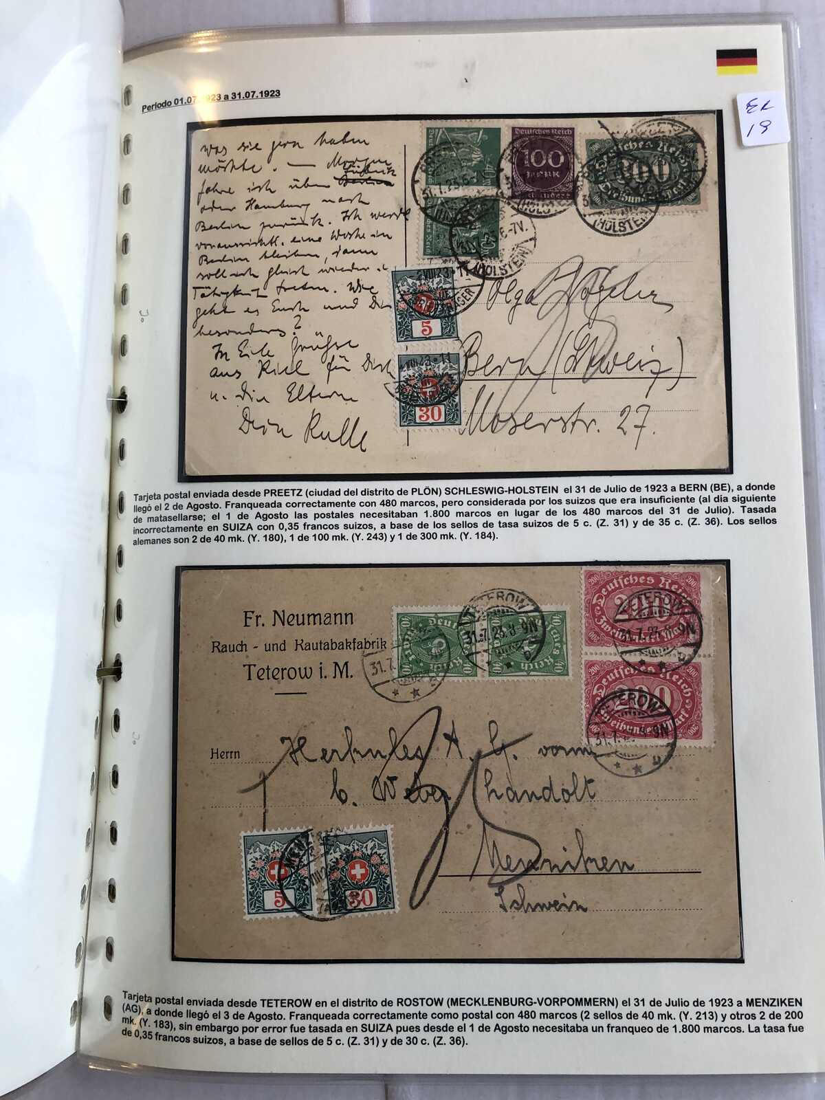 Image 10 for lot number 365 for Postiljonen 246. Int. Briefmarken Auktion