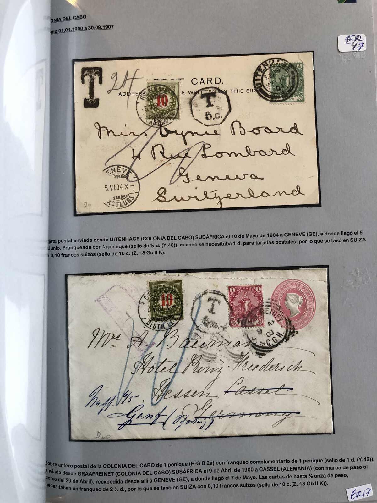 Image 18 for lot number 365 for Postiljonen 246. Int. Briefmarken Auktion