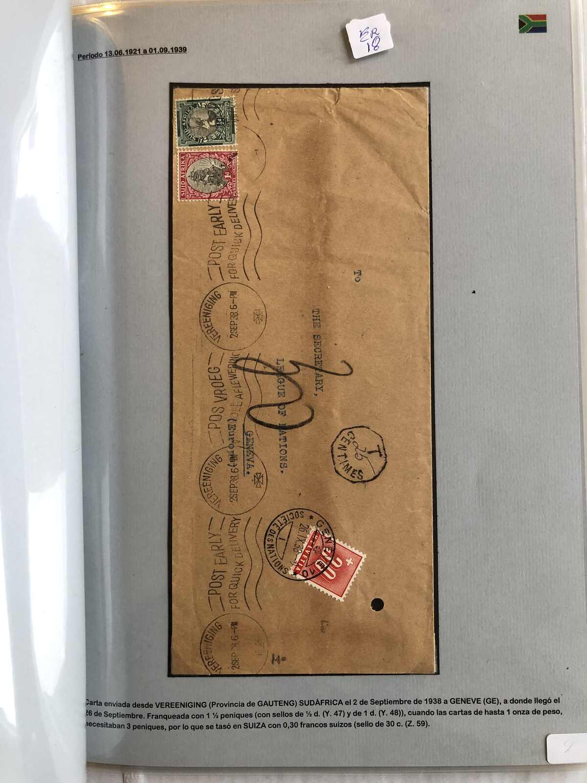 Image 21 for lot number 365 for Postiljonen 246. Int. Briefmarken Auktion