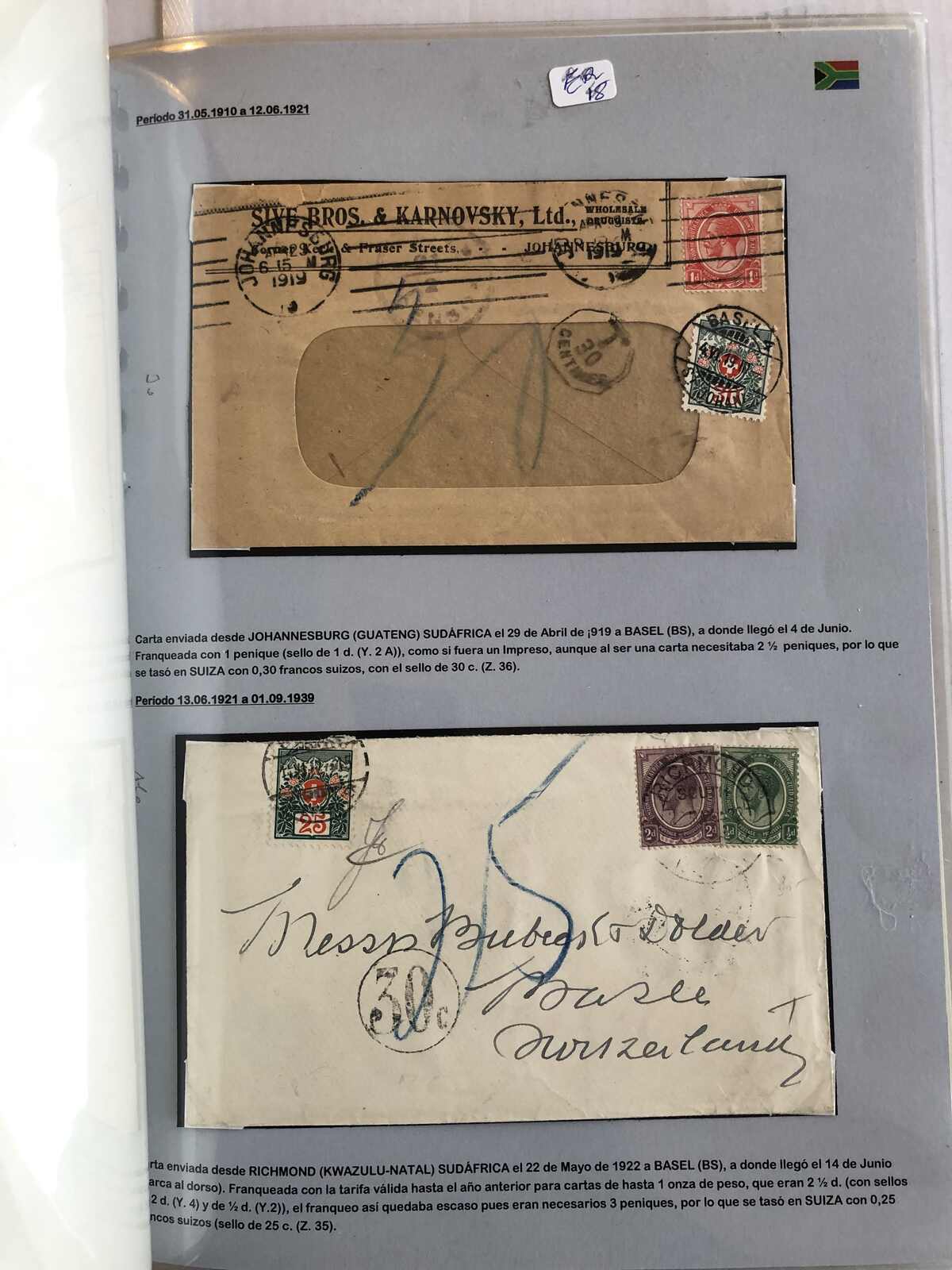 Image 24 for lot number 365 for Postiljonen 246. Int. Briefmarken Auktion