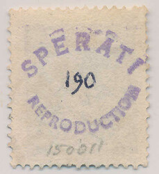 A beautiful Sperati forgery of 17 öre grey. Violet "SPERATI ...