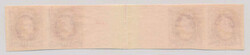 Beautiful imperforate strip of four of 10 öre bright carmine in ...