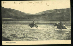 "12" and crown canc. "ÆGISSIDA" in type C2 on picture postcard to ...