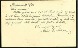 "155" Stakkavik on a very beautiful postcard dated "Stakkavik 22/8 ...