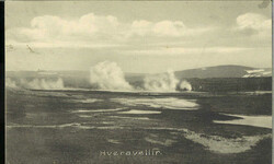 "161" Kálfatjörn on a beautiful picture postcard dated "30/6 08". ...