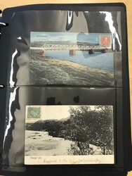 PICTURE POSTCARDS. Thick album with almost 140 cards 1910s-1950s all ...