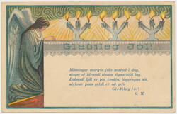 JÓLAMERKI "ÖNFIRÐ" 3 aur on Christmas Greeting dated "Flateyri ...