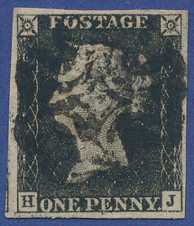 2865100: Great Britain 1840 1d black