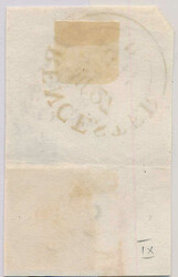 H G. Exceptional piece with 1d. from the scarcer PLATE 9 with a well ...