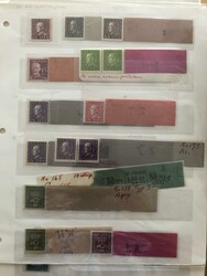 COIL STAMPS. An interesting lot with Gustaf V Left Profile and Crown ...