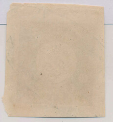 HAPAG 10 cents yellow/blue green/black on small piece with blue oval ...