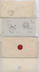 Classic covers sent to Norway, three from Sweden 1864-81, three from ...