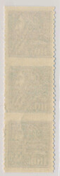 Proof of 110 öre Gustav Vasa in a vertical strip of three. SCARCE