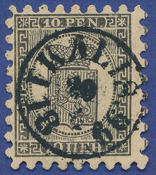 2530015: Finland 1860 Coat of arms rouletted