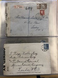 Group of 12 censored covers from the Faroe Islands to Great Britain ...