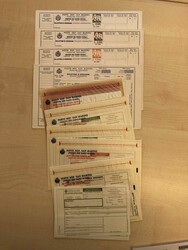 PARCEL POST. Interesting lot with more than 100 parcel cards, from ...