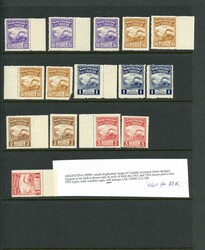 SOUTH AMERICA. Lot on six stock pages with various "back of the book" ...