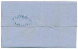 Fresh and beautiful cover dated "St. Domingo 9 April 1864" sent via ...