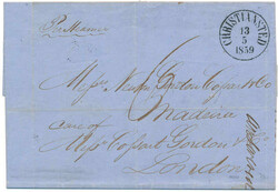 Beautiful cover to London dated "St. Croix 12 May 1859" with ...