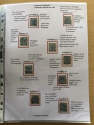 12 ÖRE COAT OF ARMS. Collection on almost 50 pages showing basic ...