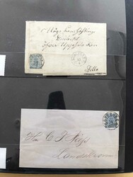 12 ÖRE COAT OF ARMS COVERS. Binder with almost 50 covers many in ...