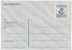 5625: Suecia - Military mail stamps