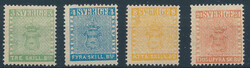 Complete set Sk. Bco reprint 1885 with 6 and 8 Sk. Bco seemingly ...
