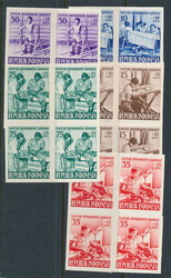 Complete set in blocks of four (6) Physically Handicapped 1957 in ...