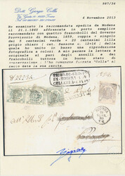 An exceptional registered letter with full contents with 5 c. in ...