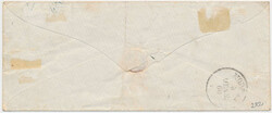 Very bautiful cover with 15 c. dark violet (Sass. No. 15a) with blue ...
