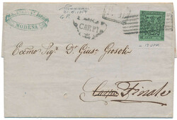 PROVISIONAL GOVERNMENT USAGE. Beautiful cover with 5 c. with dot ...