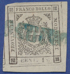 JUMBO COPY of 15 c. in the rare brown shade (Sass. No. 13 bruno). ...