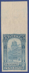 Imperforate margin copy of 5 kr. with trace of hinge in margin only. ...