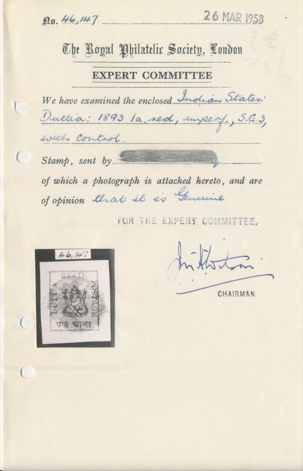 Image 2 for lot number 120 for Postiljonen 247th & 248th Int. Stamp Auction