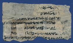 Blue Scinde Dawk Piece of cover with ½ anna blue with two wide ...