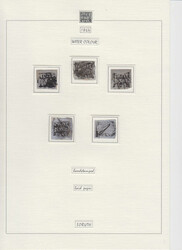 Collection 1864-1868 showing both the water coloured issue 1864 and ...