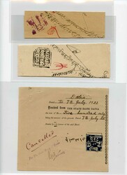 Interesting lot with five prephilatelic covers, three unused ...