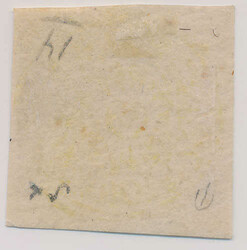 Beautiful 1 anna yellow special printings 1874-76 without gum as ...