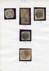 A very interesting lot with both used and unused stamps numbered ...