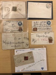 Lot with around 50 covers incl. a few postal stationery items, a few ...