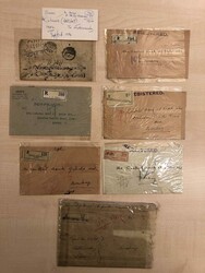 Lot with 11 covers mostly franked with Indian stamps during 1950s but ...