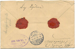 A very beautiful insured cover to Denmark franked with 15 and 20 aur ...