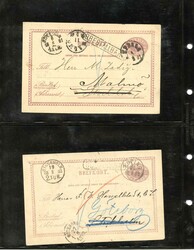 A very interesting collection with 35 items 1870s-1910s, all with ...