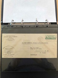 AIR MAIL. Album with 40 covers 1920s to 1960s with good variation of ...