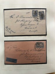 Collection of covers mounted on album pages, mainly 1920s and 1930s ...