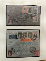 Collection of covers mounted on album pages, mainly 1920s and 1930s ...