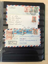 MODERN COVERS. Lot in nine albums with covers and cards mainly ...